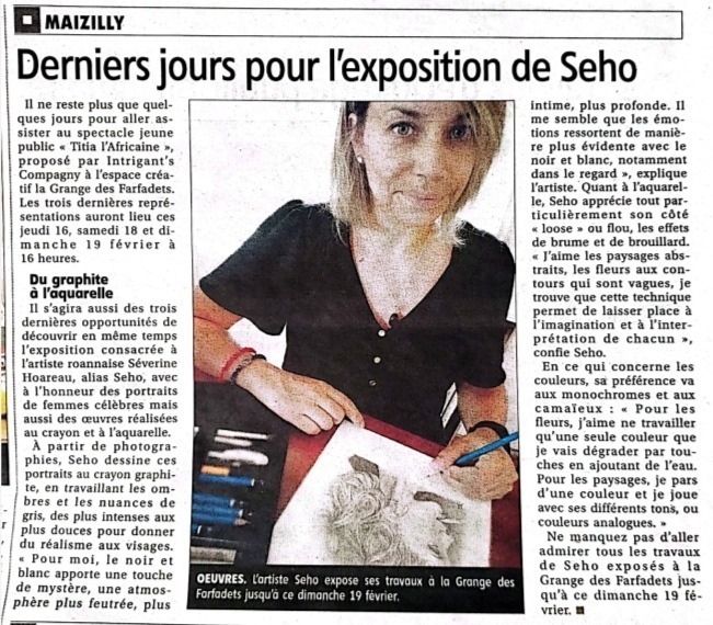 article presse journal exposition artiste