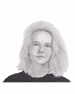 illustration dessin portrait realisme realiste crayon jeune femme feminisme commande feministe