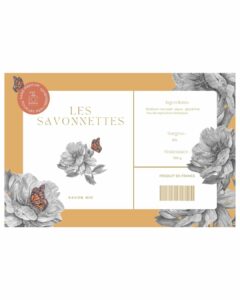 mockup dessin montage illustration fleurs papillon crayon couleur etiquette packaging emballage fraise pivoine bougie confiture fait maison