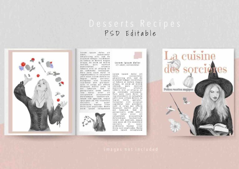 magazine sorcière recette maquette