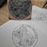 logo tampon encreur fleuriste