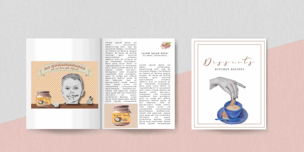 maquette magazine dessert