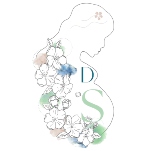 logo femme fleur contour