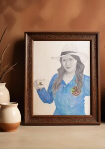 portrait femme jeune café Colombie finca ferme zona cafetera