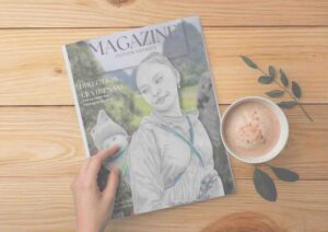 maquette magazine communication visuelle illustrations