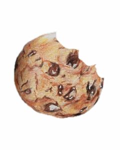 cookie croque aux crayons de couleur
