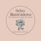 logo identite visuelle communication charte graphique fleur pivoine crayon illustration realiste